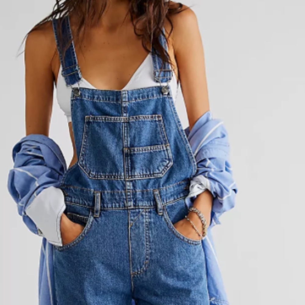 We The Free Ziggy Denim Overalls (Free People) - Picture 5 of 8